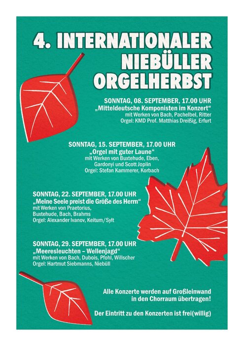 Plakat Orgelherbst 2024