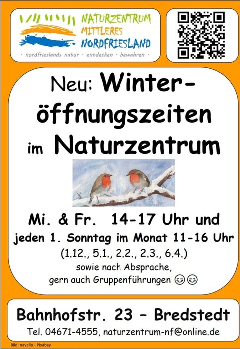 Öffnungzeiten Winter 24-25